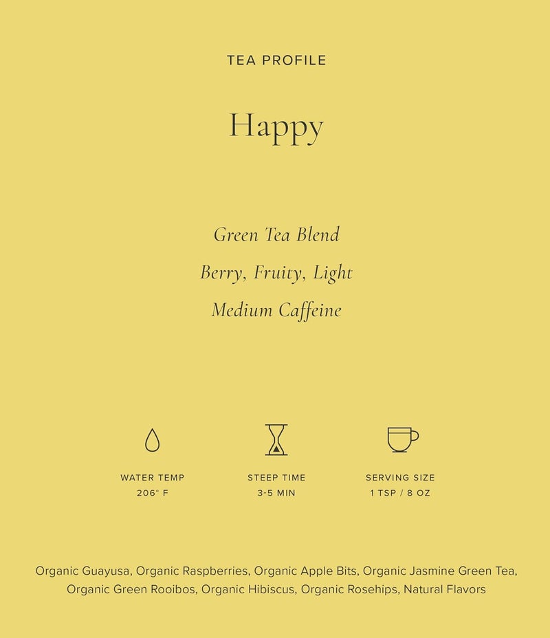 Art of Tea Organic Happy Tea - 50 Pyramid Sachets - Image 5